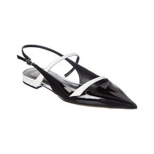 Alexandre Birman Tita Patent Slingback Flat, White